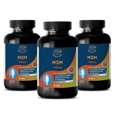  3 Bottles of MSM 1000mg Healthy Joint and Cartilage Function