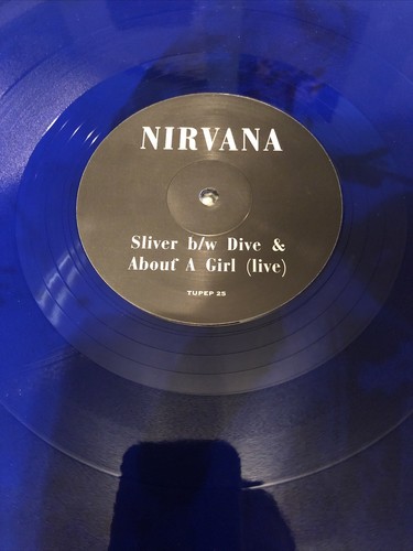 NIRVANA SLIVER DIVE LP Record HTF Blue Marble Kurt Cobain Rare OOP AIC Deftones - Picture 5 of 12