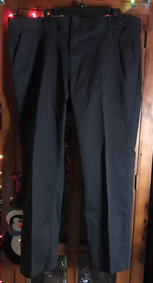 Lee Men's Black Dress / Work Pants Regular Straight Leg 40 x 29