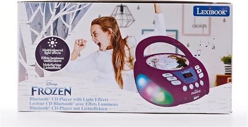 Lexibook Disney Frozen 2 Bluetooth CD Player for Kids Multicoloured Light Effect - Picture 5 of 11