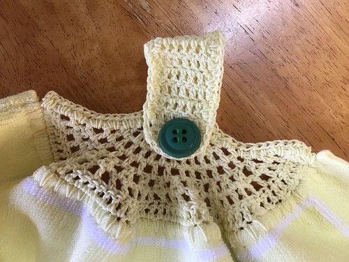 Crochet button up terry Hand/Tea towels Button top towel topper Double thickness - Picture 60 of 337