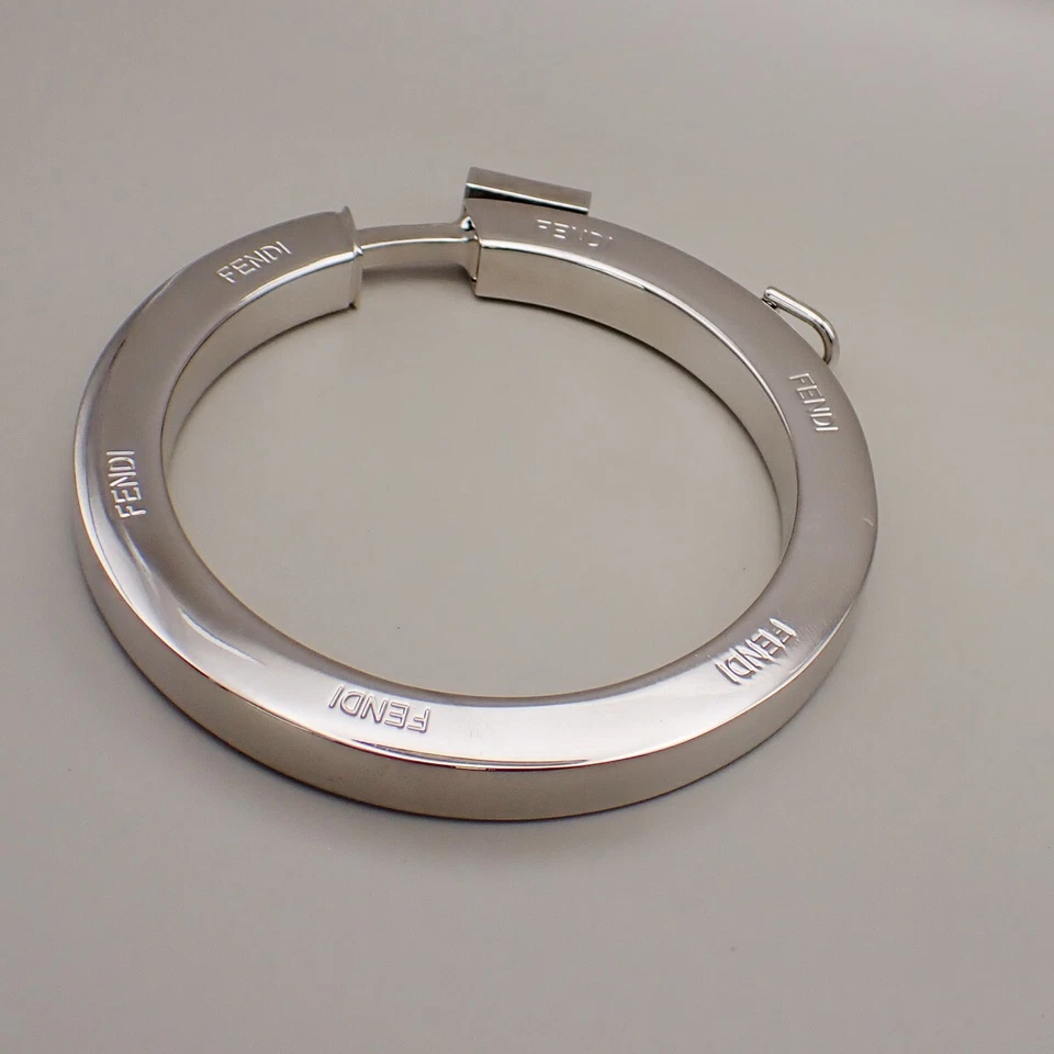 FENDI Zucca 徽标包吊饰钥匙圈镀银 02YG924 — 第 2/4 张图片