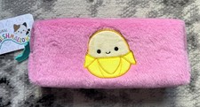 Image of Original Squishmallows Pink Fluffy Pencil Case Banana NEW