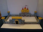 Marx 1950's  Castle Play Set /  Complete Tin Litho Castle w/ Yellow Plastic