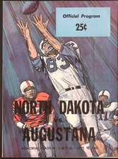 1965 North Dakota vs Augustana Memorial Stadium Official Football Program