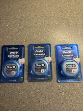  3PK Oral-B Expanding Dental Floss for a Deep Clean, Mint 54.6 yds 300410110413