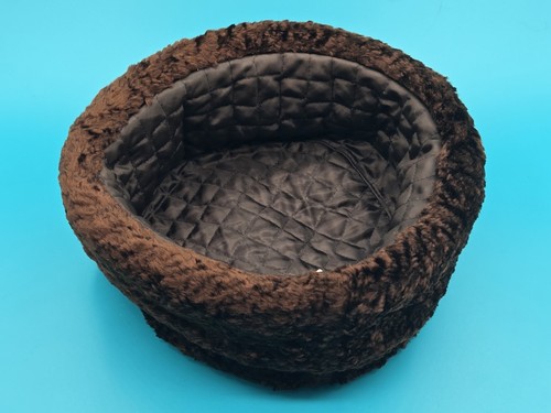 Chapeaux Classiques Fur Blend Hat Brown Canada Viscose Rayonne /w Pin Winter - Picture 7 of 9