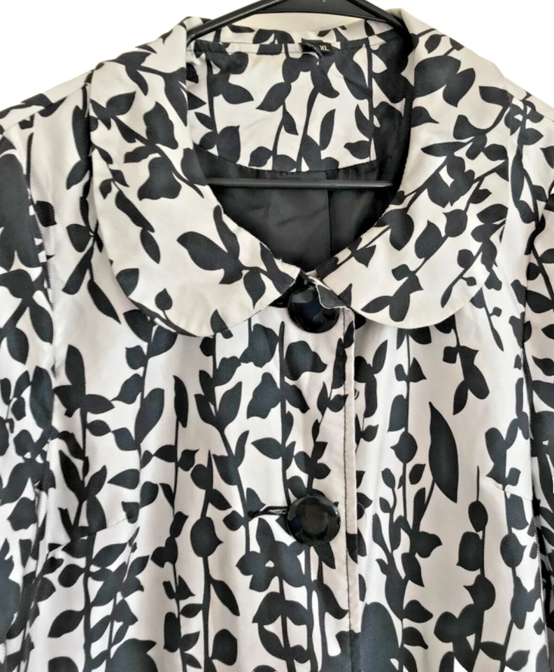 Mid-length Light Jacket, Ambition XL Black, white, red, poppy graphic, Coat Pete - Image 4 of 4