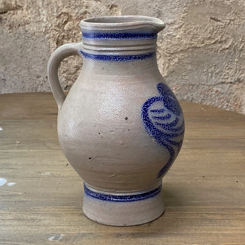 Ancien Pichet Cruche en Grès d'Alsace Betschdorf - Art Populaire - 1,5L - Photo 4/4