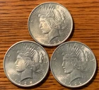 ONE Vintage AU/BU (?) 90% SILVER Peace Dollar - 3 available - Bag K