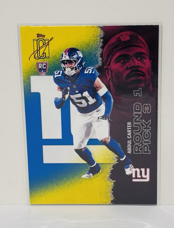 2025 Topps Signature Class Abdul Carter Rookie #118 New York Giants