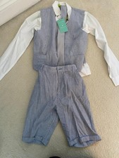 Image of Boys 4 Piece Light Blue Monsoon Suit Age 12
