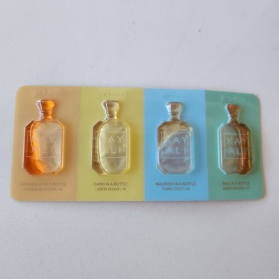 KAYALI Sample Set - Orange Blossom, Lemon Sugar, Ylang Coco, Sweet Banana 
