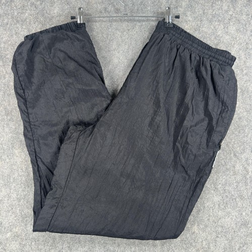Givenchy, Vintage Givenchy Pants Womens 1X Plus Black Nylon Lined Track 90's Streetwear