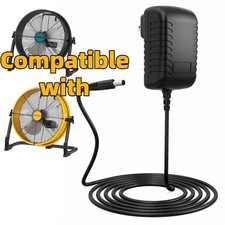 24V Charger for T-SUNiceM 12" 16" Battery Operated Floor Fan Adapter Power Cord