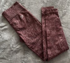 Gymshark Adapt Animal Seamless Leggings Snake Print Scrunch Butt Women s M