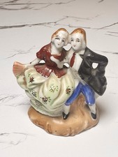Vintage Occupied Japan Porcelain Dancing Couple Figurine 1945–1952 Hand Painted