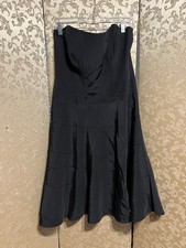 Nicole Miller Vintage Black Corset Strapless A-Line Dress Size 10