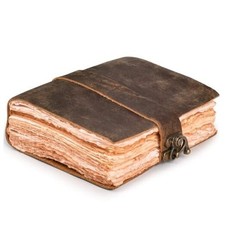 Leather Bound Vintage Journal for Women  Men - Book 7 inches X 5 inches Brown