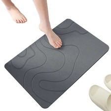 Super Absorbent Bathroom Anti-slip Mat Diatomite Stone Entrance Carpet