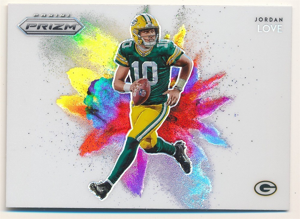 JORDAN LOVE 2020 PANINI PRIZM 15 RC ROOKIE COLOR BLAST GREEN BAY PACKERS MINT SP