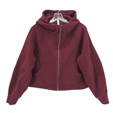 LULULEMON Scuba Oversized Full Zip Hoodie Red Merlot Brown/Red Size M/L