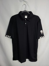 KFC Kentucky Fried Chicken Colonel Logo Men's Black Polo Work Uniform Size Large
