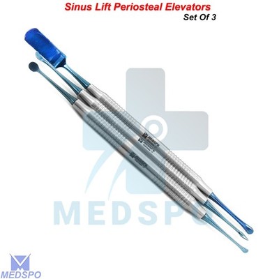 Set Of 3 Prichard Sinus Lift Periosteal Elevator Buser Implant Surgery Molt 9