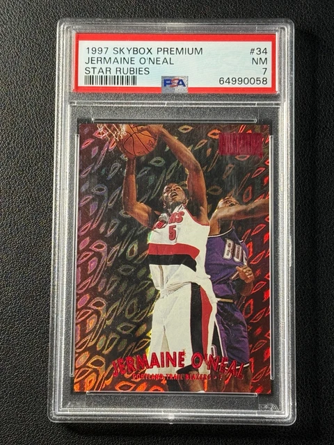 Jermaine O'Neal PSA 7 1997 SKYBOX PREMIUM #34 STAR RUBIES 36/50