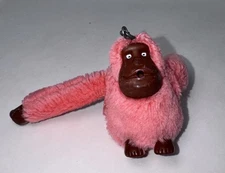 KIPLING Pink MONKEY plush thumb sucking APE keyring keychain