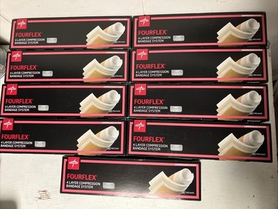 Medline Fourflex 4 Layer Compression Bandage System Kits Lot of 9