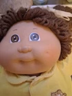 Cabbage Patch Kids 1982 Baby Doll Brown Curly Hair Brown Eyes Girl Signed