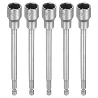 "5 StüCk Nussendreher Bohrersatz 14Mm 1/4\" Sechskant 6\" 6-Punkt CR-V"