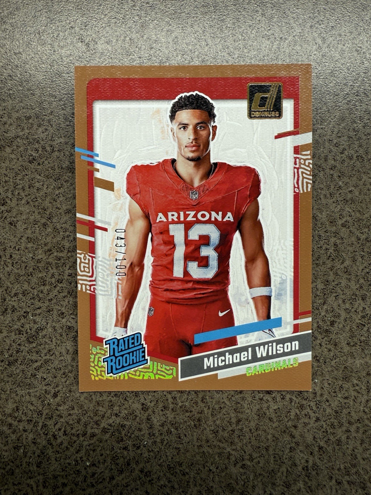 Michael Wilson Panini Donruss Rated Rookies Portrait #29 Studio Series