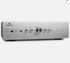 Auna AV2-CD708 S Audio Hifi Stereo Amplifier, Power Amp, Silver