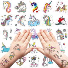 Temporary Tattoos Gift for Kids Little Girls, 25 Styles Small Children Birthday