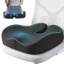 Comphekept Seat Cushions for Office Chairs Hip Pain Relief, Black