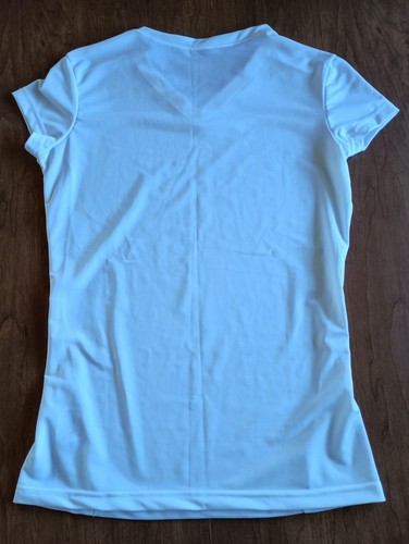 Ultimate Sports Apparel Mujer Blanco Cuello en V Lycra Poliéster Camisa Atlética Talla XL - Imagen 11 de 19