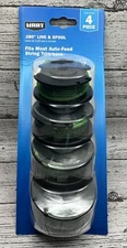 HART .080" Green Line & Spool For Auto Feed Trimmers 4 Pack New Sealed