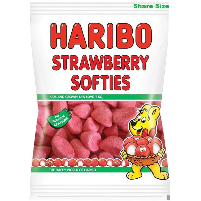 Haribo Strawberry Softies Share Bag 140g