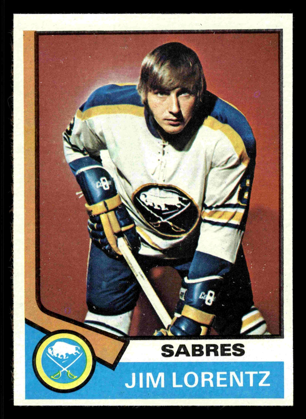 1974-75 Topps Jim Lorentz #61 - Buffalo Sabres - NM+
