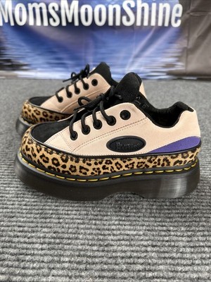 Dr. Martens BUZZ 5-Eye Leopard Spot Hair on & Suede Shoes MSRP$195