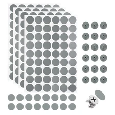 216Pcs Screw Hole Stickers and 200Pcs 11mm Screw Cover Caps, Dark Gray