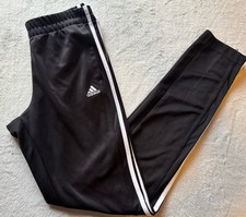 Adidas Black 3 Stripe Track Pants Size Small