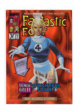 2024 Marvel Masterpieces '92 Platinum ORANGE LAVA VARIANT #39-V Invisible Woman