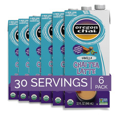 Oregon Chai Vanilla Chai Concentrate, 32 Fluid Ounce (Pack of 6)