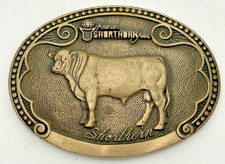 TONY LAMA Shorthorn Bull Cow Sire Belt Buckle Cattle Breed Series FIRST Edition