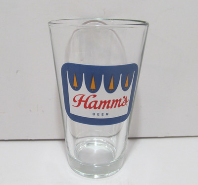 Hamm's 16 Oz Pint Carnival Crown Beer Glass