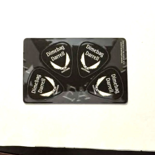 4 Guitar Pick Lot #467 - 1 Wallet Card DIMEBAG DARRELL Dean PANTERA
