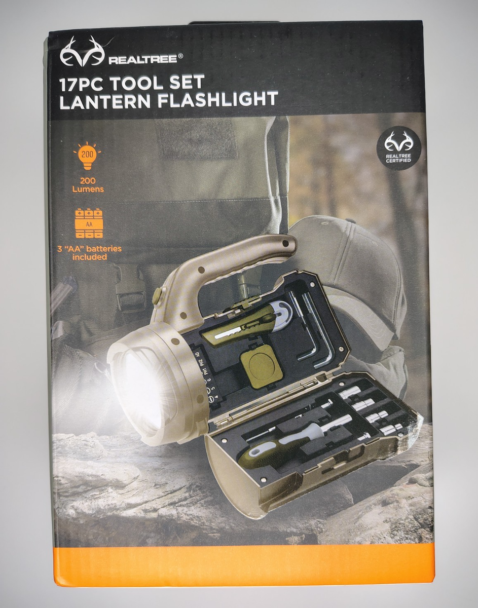 Vivitar RealTree 17pc Tool Set Lantern Flashlight for sale online